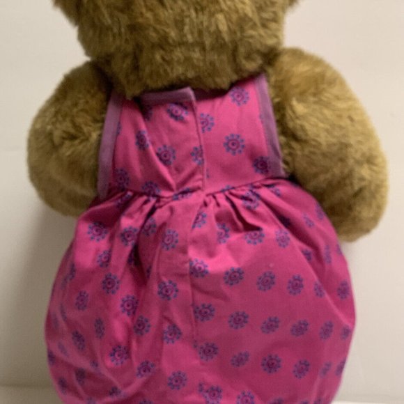 Brown Vermont Teddy Bear Plush Pregnant Dress 16" Stuffed Animal Gender Reveal - Picture 3 of 5